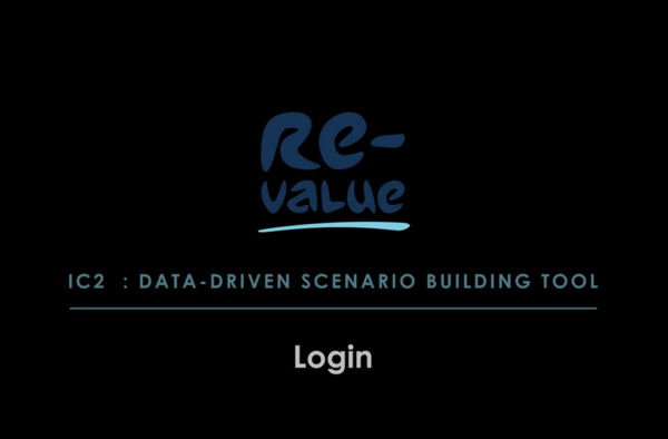 Tutorial on Re-Value Data-driven Scenario Building Tool